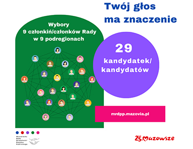 Zaproszenie do głosowania na kandydatów na członków Mazowieckiej Rady Działalności Pożytku Publicznego VI kadencji