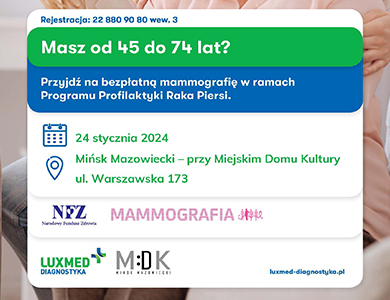 Badania mammograficzne w ramach Programu Profilaktyki Raka Piersi. Dane adresowe