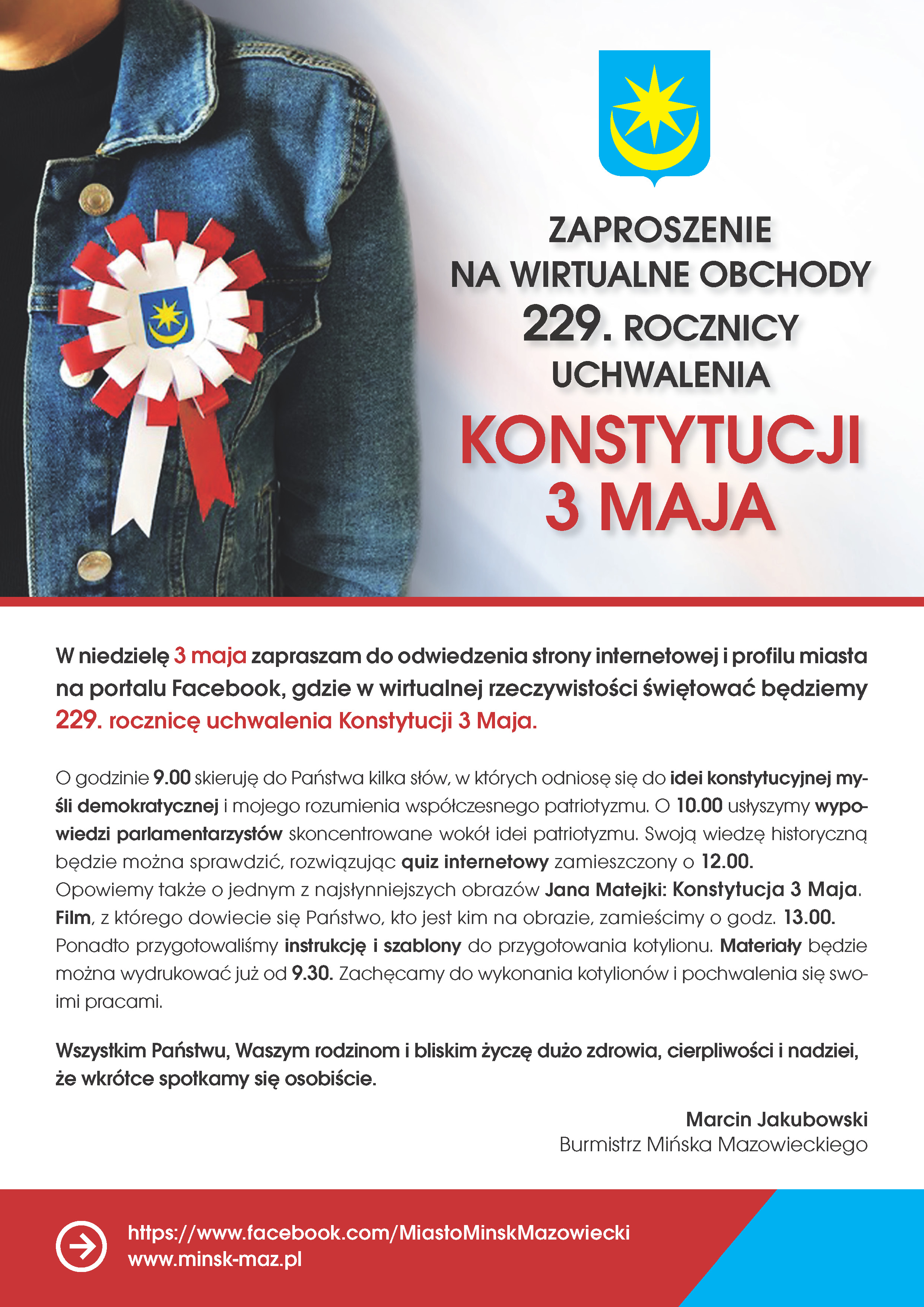 Zapraszamy do wirtualnych spotkań wokół 229. rocznicy uchwalenia Konstytucji 3 Maja
