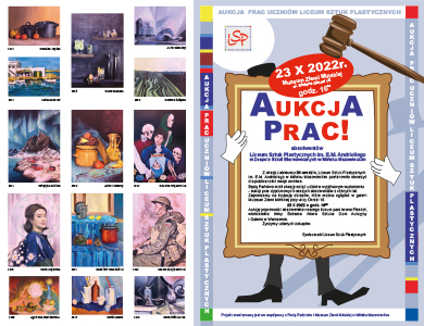 Aukcja prac absolwentów Liceum Sztuk Plastycznych im. E.M. Andriollego w Zespole Szkół Ekonomicznych w Mińsku Mazowieckim