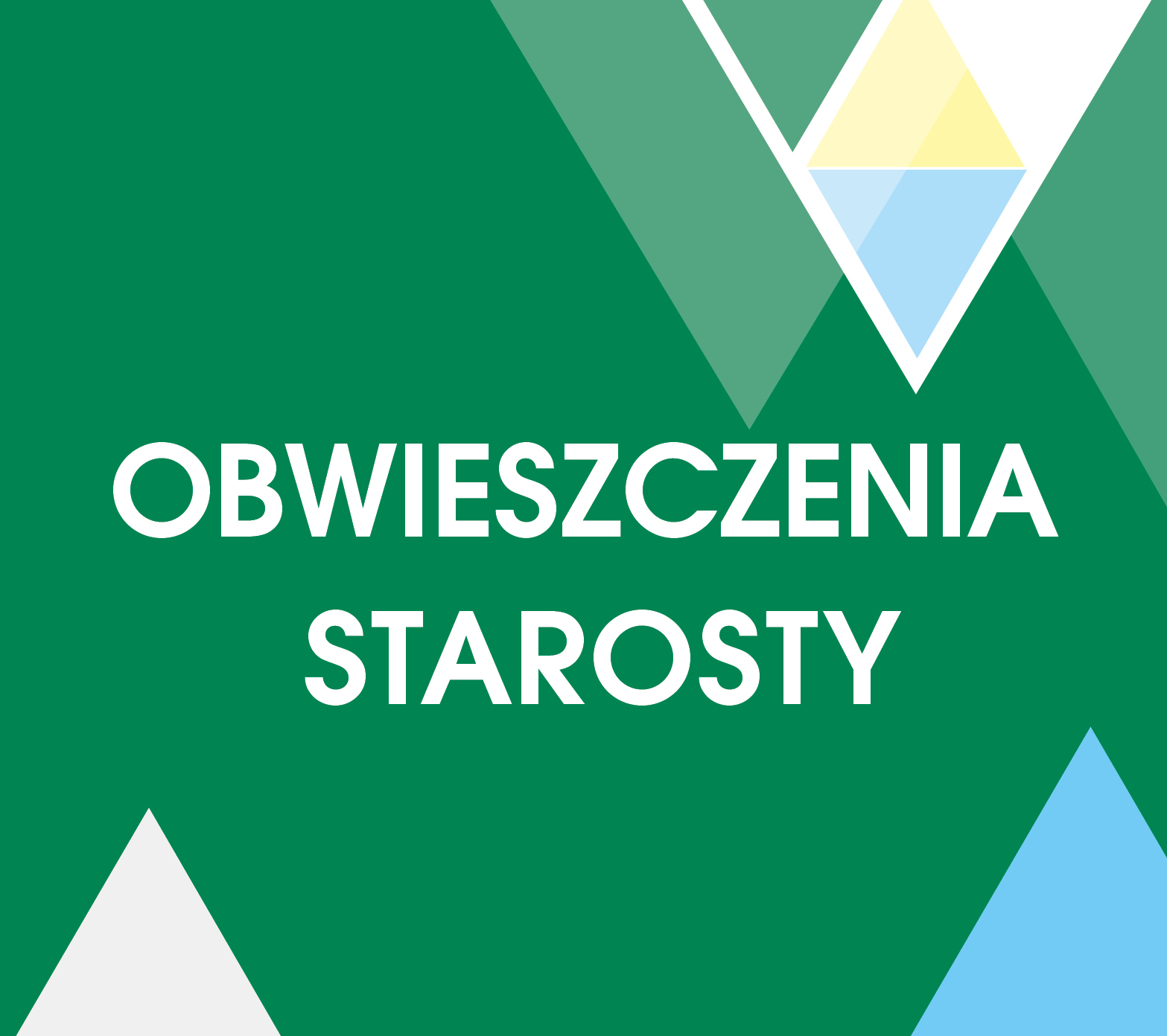 Obwieszczenie Starosty