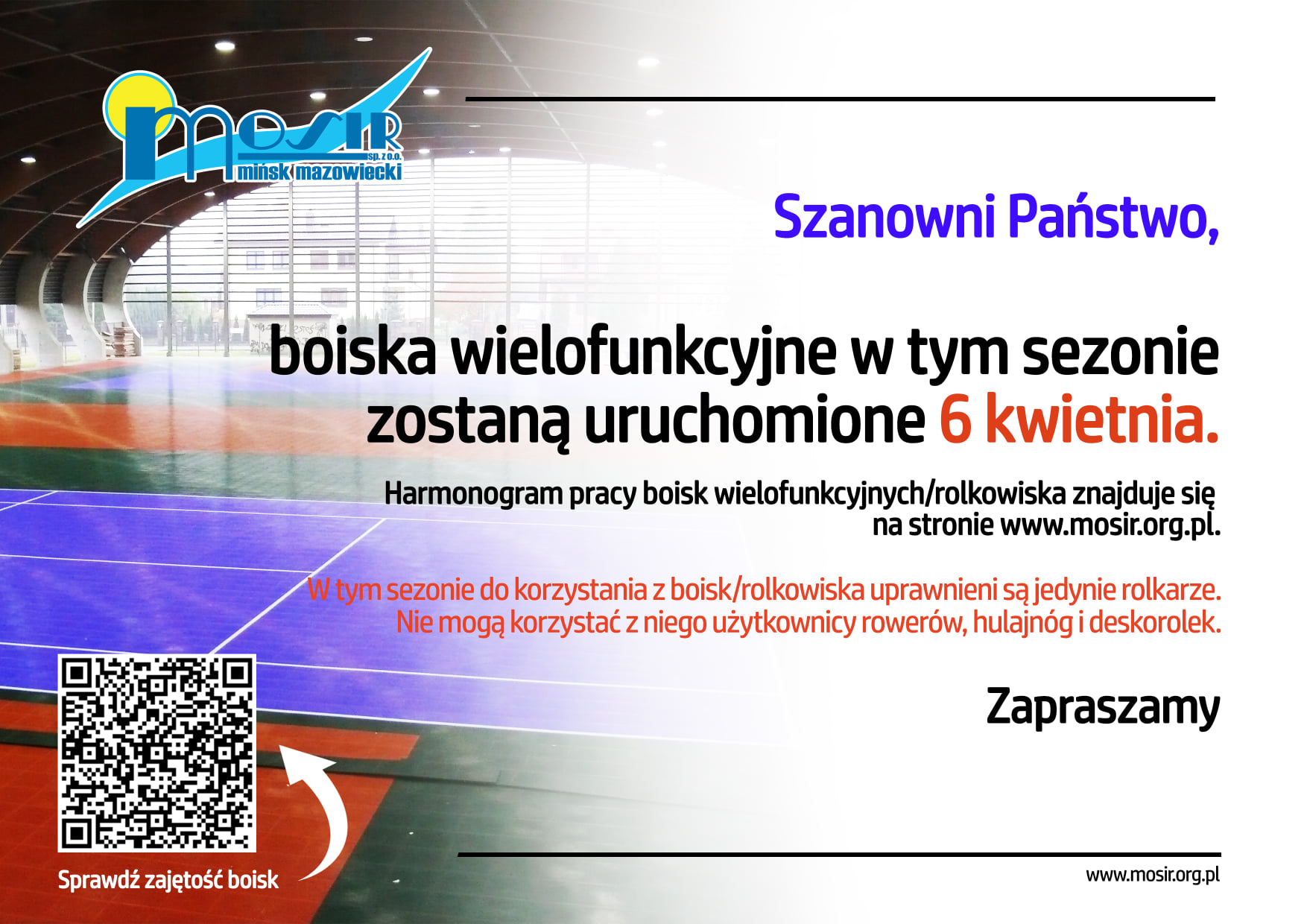 Otwarcie boisk wielofunkcyjnych MOSiR