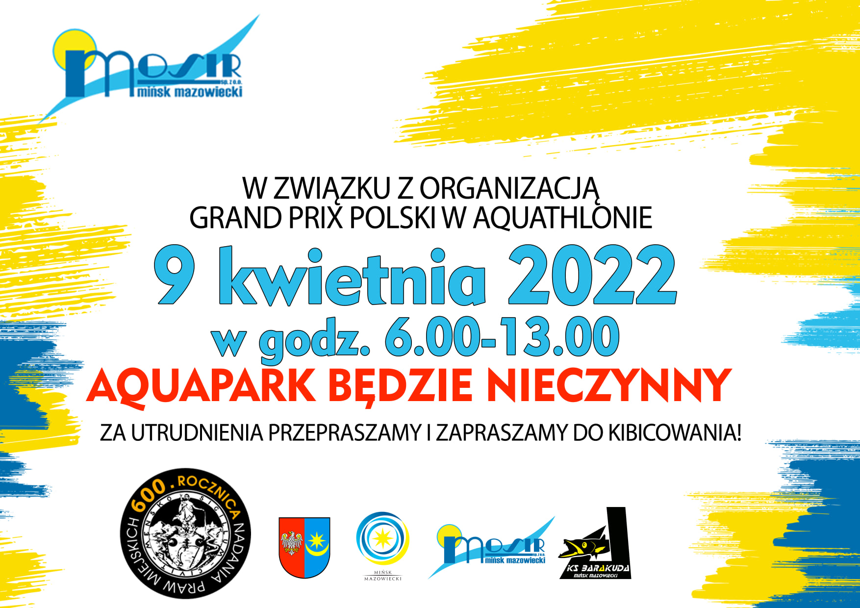 Przerwa w pracy Aquaparku