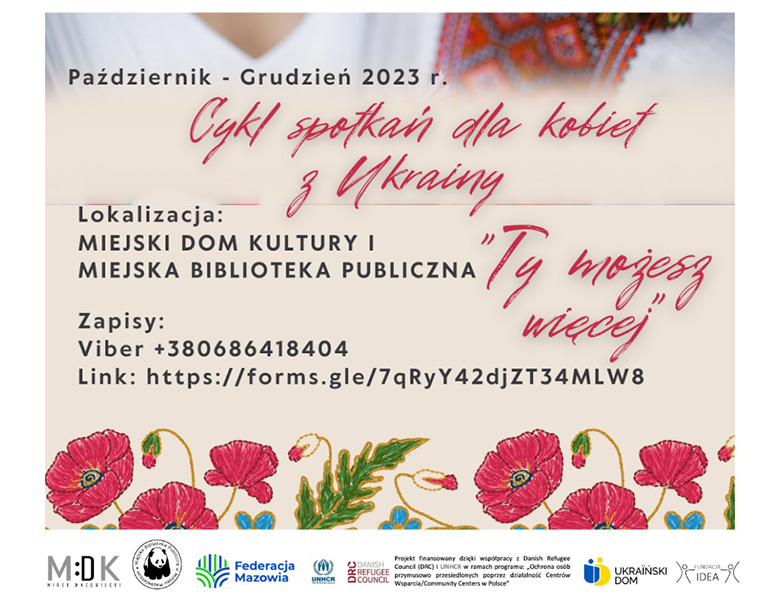 Spotkania dla kobiet z Ukrainy "Ty możesz więcej"