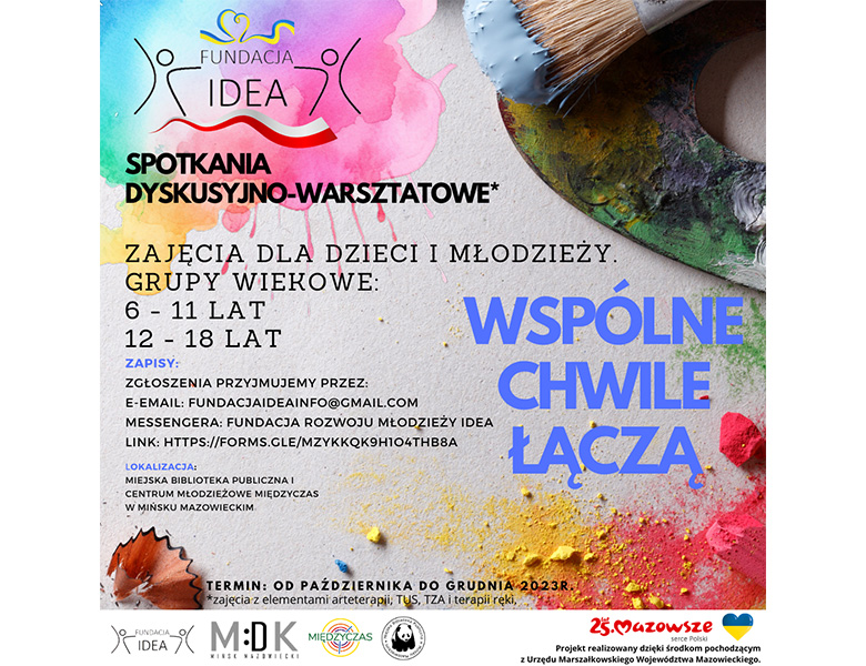 Spotkania dyskusyjno-warsztatowe dla dzieci i młodzieży