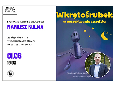 Spotkanie autorskie z Mariuszem Kulmą