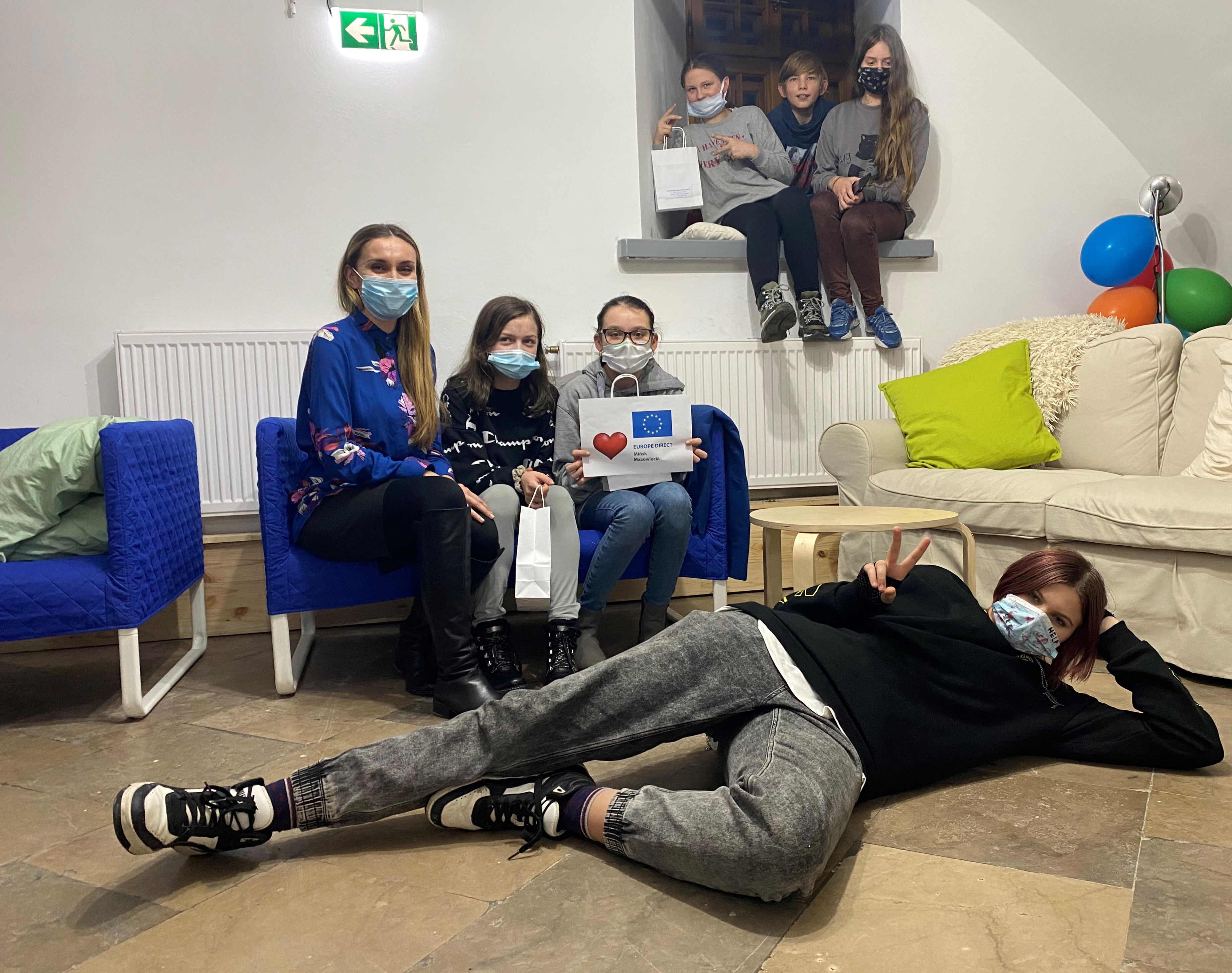 Spotkanie Punktu EUROPE DIRECT Mińsk Mazowiecki z młodzieżą