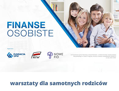 Warsztatów online "Finanse osobiste dla samotnych rodziców"