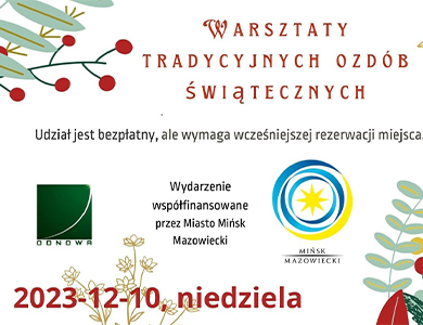 Warsztaty Tradycyjnych Ozdób Świątecznych