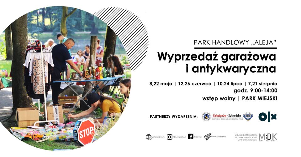 Wyprzedaż garażowa i antykwaryczna w MDK 10.07.2022 i 24.07.2022