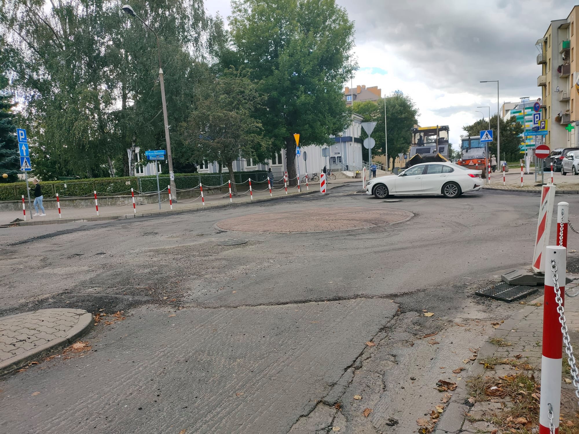 Zamknięcie czasowe ronda Sławińskiego obok Starostwa i UM