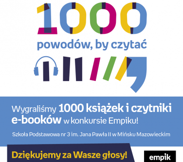 Logo konkursu empiku - 1000 książek