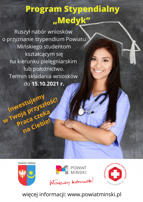 Powiatowe stypendia dla studentów pielęgniarstwa i położnictwa