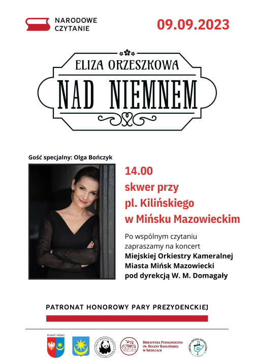 zdjęcie kobiety opartej o futrynę, na dole loga, informacje zawarte na plakacie znajdują się w treści artykułu...